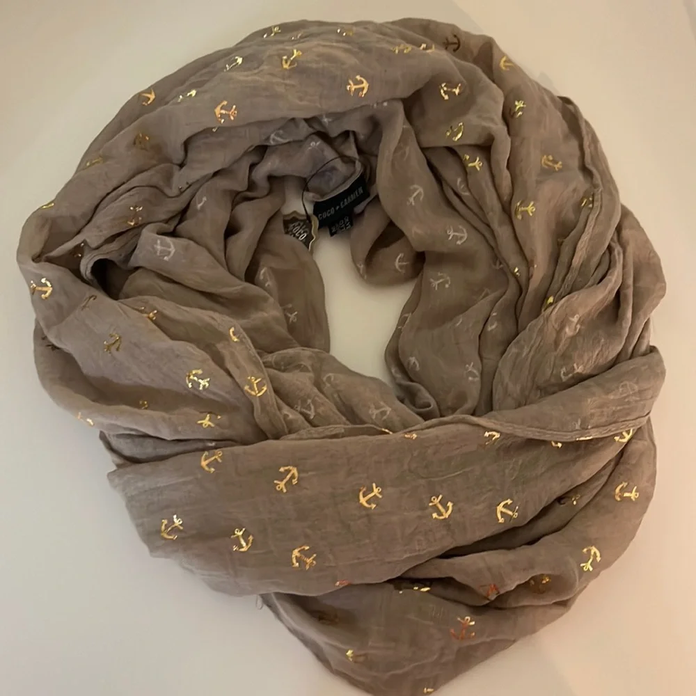 Coco & Carmen NEW Anchor Infinity Scarf Lightweight
